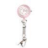 Nursery Short Chain Watch with Date and Day Display Inverted Dial Nurse Watch Nursing Pulse Measurement Scale Luminous Pale Pink 1109268A Nurse Goods