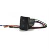 Car Front Rear Fog LED Light Fence gate garage Switch Button with Wire For Camry Corolla Prius PRADO Dual button