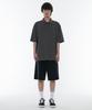 MUSINSA STANDARD [Cooltandard] Oversized Pique Polo Shirt [Gunmetal]