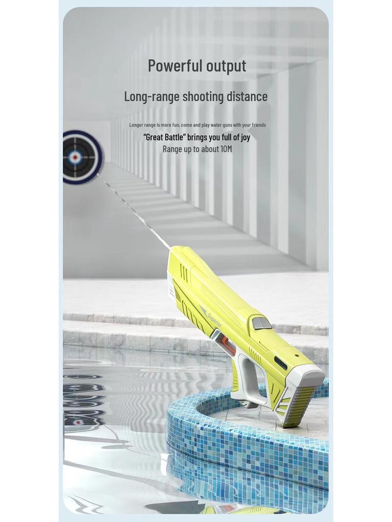 Cross-Border Large Capacity Automatic Water Absorption Electric Water Gun with Strong Battery Life