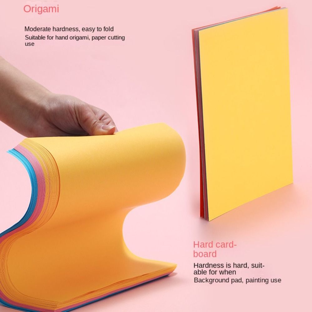 50 Sheets A4 Handmade Origami 10 Colors Origami Handcraft Paper Girls Toys