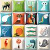 Laitu Car Cushion Office Pillow Animal Pillow Sofa Pillow Case Car Waist Pillow