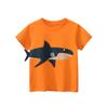 2025 Trendy Summer Children's Clothing New Boys Short Sleeve T-Shirt 3D Cartoon Shark Print Tops Tees Kids Clothes Dropshipping