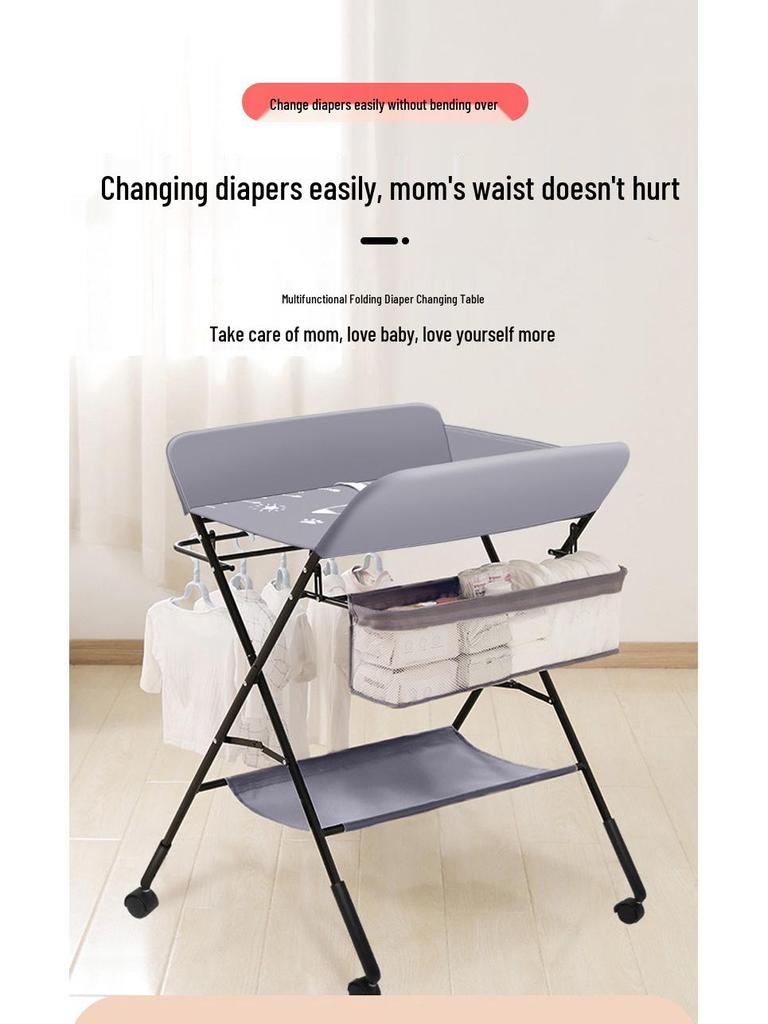 Моющийся пеленальный столик для новорожденных с массажем и мультяшным дизайном