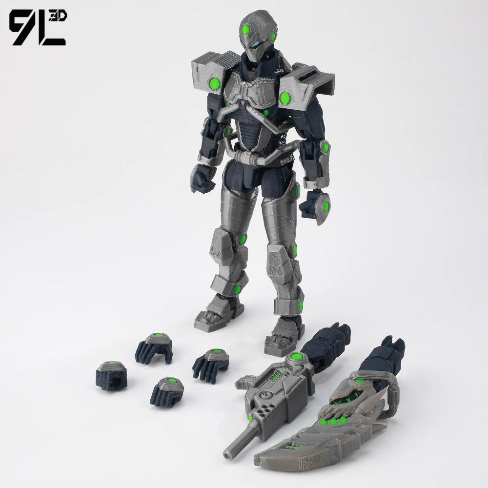 9L3D Dummy13 Lucky13 Conquest Фигурка Действия Invin-cible Модель Полностью Подвижная Игрушка Многосуставчатый Подвижный Робот 3D Печатный Декор