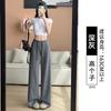 Sweatpants Women's Spring and Autumn New Loose Straight Wide-leg Pants Casual Lazy Relaxed Health Pants