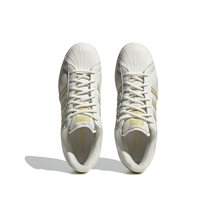 adidas Оригинальные кроссовки Superstar Кроссовки унисекс Белый Желтый IE1830