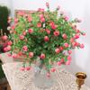Artificial Silk Flowers Small Rose Bud Wedding Home Christmas Bride Bouquet Room Table DIY Fake Flower Decoration