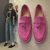 Women's Retro British Soft Sole Loafers - Slip-On Leather Flats