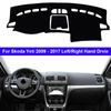 2 Layers Car Dashboard Cover DashMat Carpet For Skoda Yeti 2009 - 2017