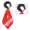 Heavy-Duty Lifting Pulley Block with Bearings and Hook for Manual Hoisting