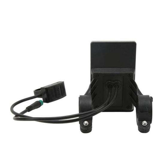 Electric Ebike Display 5 Pin 24V 36V 48V 60V Bike Odometer Universal Scooter LCD Panel Screen 31.8 22.2MM Electric Bike Power Meter