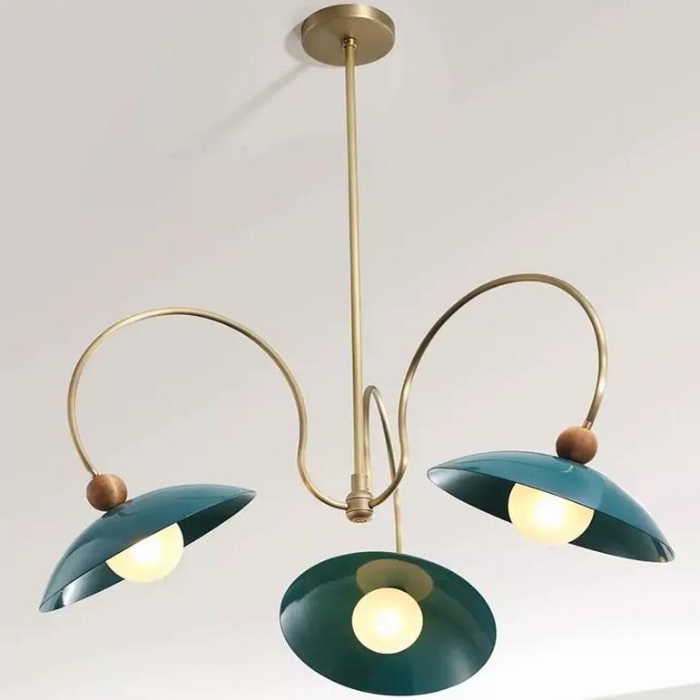 Exclusive 3 Shade Modern Chandelier Premium Art Ceiling Sputnik Lighting For Living Room, Dining Room