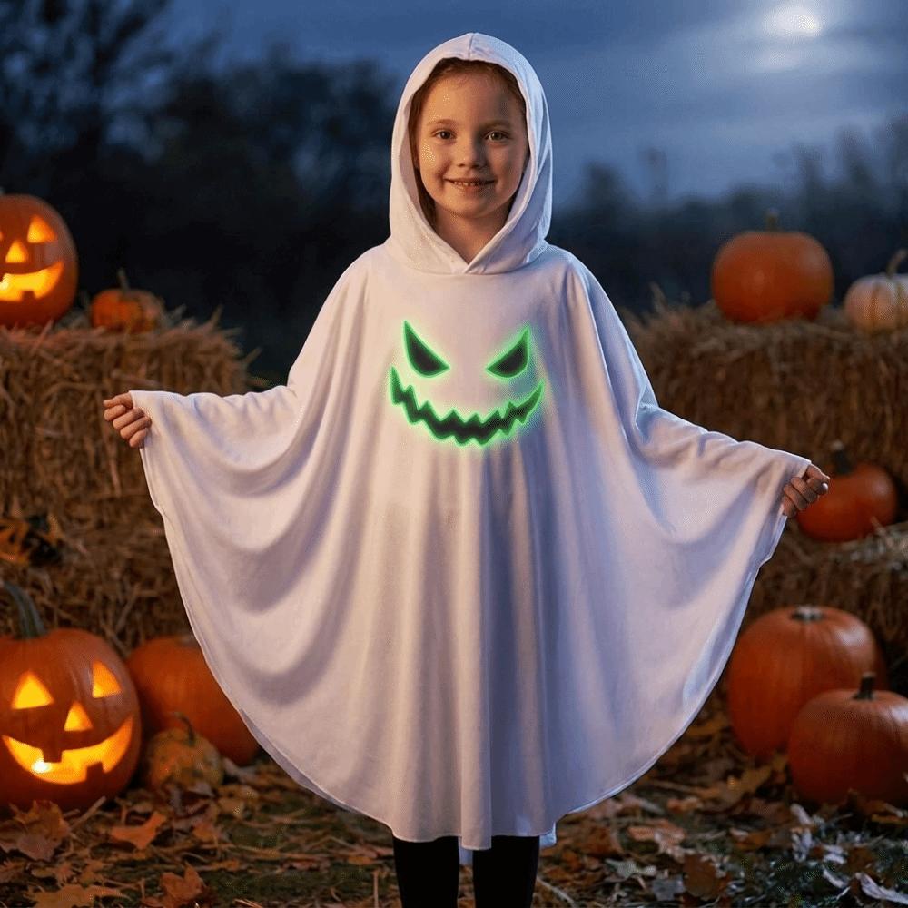 Creative Luminous Ghost Cloak Glow In The Dark Halloween Cosplay Costume Masquerade Party