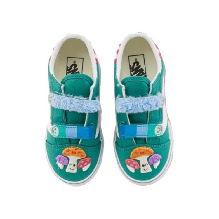 Vans Мягкие и удобные низкие детские кеды для скейтбординга, детские кроссовки, зеленые VN000D1CGRN