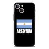 Роскошный чехол для телефона для iPhone 11 12 13 15 16 14 Pro Max X XR XS 7 8 Plus 2020 Черный Мягкий чехол Funda Флаг Аргентины Футбол 10
