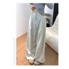 Легкий костюм фу, широкие брюки для женщин, весна, новые узкие свободные брюки из ледяного шелка с высокой талией, летние брюки в стиле ленивой моды