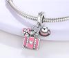 Charms Do Pandora Zawieszka Charms  Walizka Kapelusz Kwiatek Charmsy Trusky
