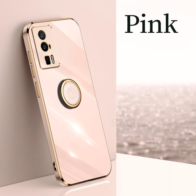 Pocof5 Роскошный чехол-держатель с кольцом для Xiaomi Mi Poco F5 Pro F 5 5g, мягкий силиконовый защитный чехол-подставка для задней панели Poko F5pro