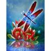 New 5D DIY Diamond Painting Dragonfly Diamond Embroidery Animal Cross Stitch Full Round Drill Home Decor Manual Art Gift