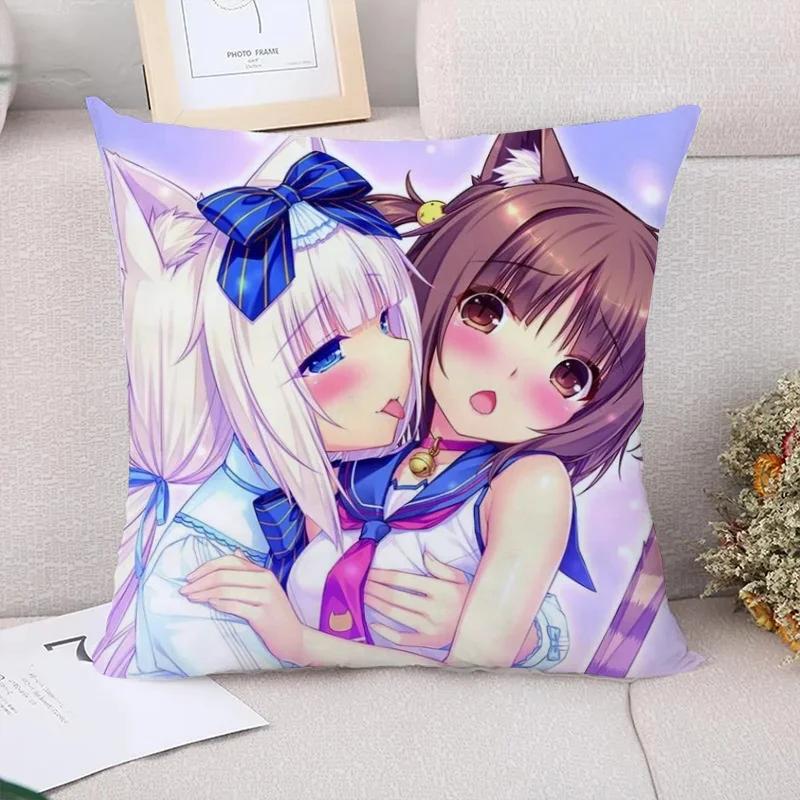 Наволочка NekoPara Наволочки для подушек x Наволочки для подушек для кровати Наволочки для подушек Пилов Кейс Украшение для автомобиля Наволочка