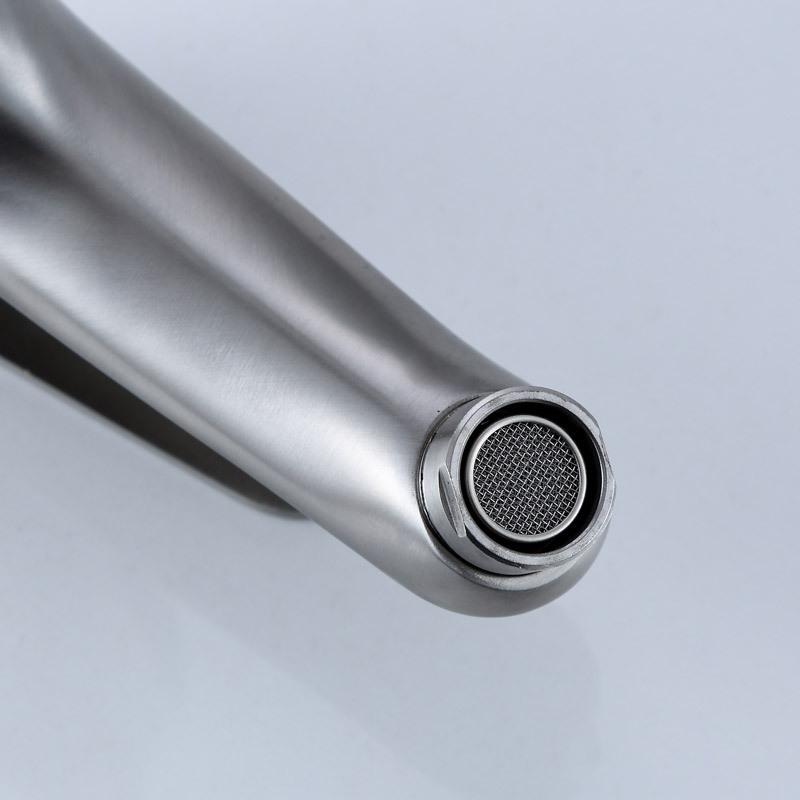 304 Stainless Steel Small Waist Single Cold Washbasin Faucet Bathroom Cabinet Washbasin Basin Faucet