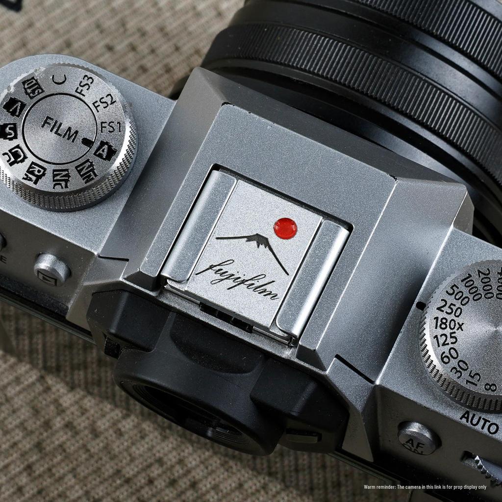 Hot Shoe Cover & Shutter Button Cap for Fujifilm XT50, X100VI, XT30 II, XM5, Nikon ZF Cameras