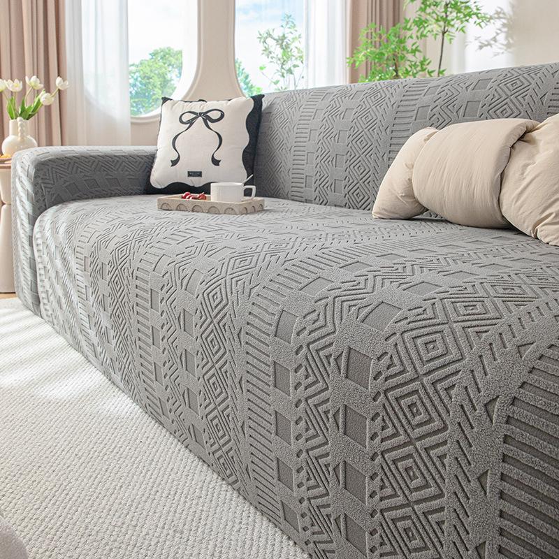 Simple Style Soft High Weight Polar Fleece Sofa Cover New Autumn and Winter Anti Slip All Inclusive Universal Cover