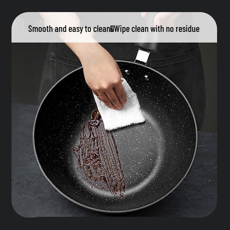 SUPOR Maifan Stone Non-Stick Flat Bottom Wok