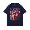 Maxine Graphic Tshirt The Demogorgon Cannibal Flower Monster Print T Shirts Unisex Women Casual Oversized Short Sleeve Tshirts