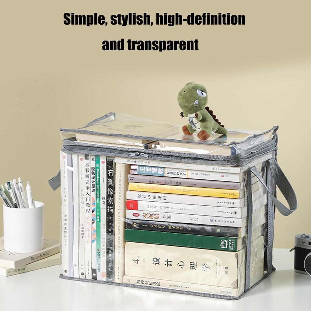 Водонепроницаемые органайзеры для книг Практичная коробка для хранения книг Складная коробка для игрушек Прозрачная коробка для книг для общежития, дома, класса