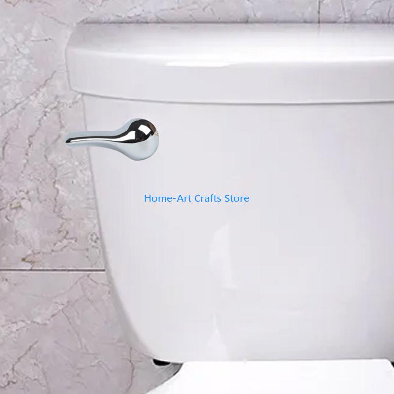 Y3NA Tanks Flush Lever Replacement Front Mount Handle Stainless Steels Toilet Flush Handle Trip Lever Easy to Install