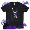 Черная футболка с принтом "TATTERED TEDDY" для кроссовок J1 12 Dark Concord 11 WMNS Low