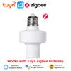 Tuya WiFi/Zigbee Умный патрон для лампочки E27 Адаптер держателя лампы База AC85-265V Управление через приложение Smart Life Поддержка Alexa Google Home