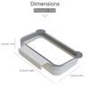 Cupboard Cabinet Door Rubbish Can Hanging Basket Trash Rack Storage Organizer Garbage Bag Holder