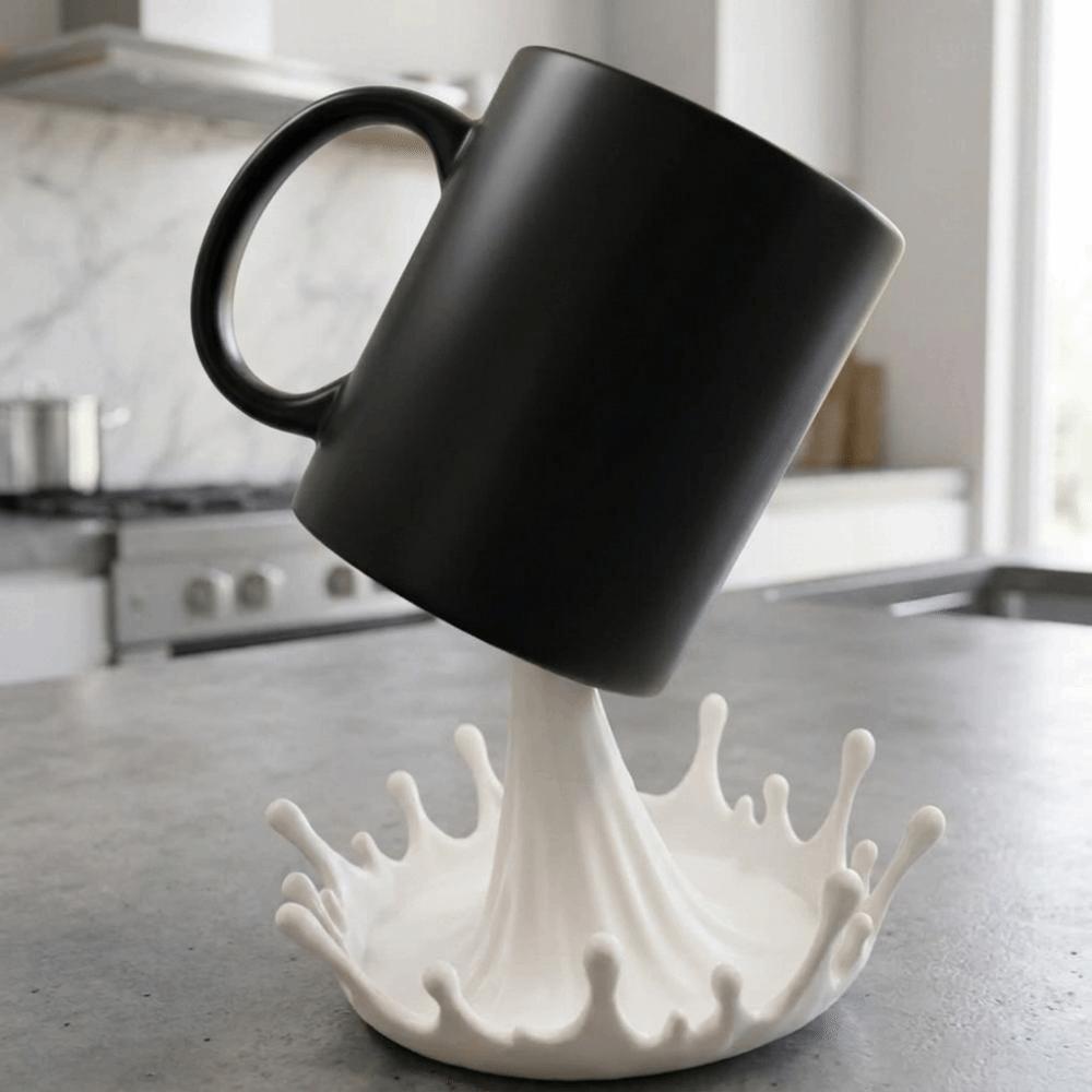 Plastic Milk Splash Cup Rack 3D Printed Water Spray Cup Holder Table Ornament Photography Prop
