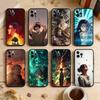 Мягкий силиконовый черный чехол E-Eren Y-Yeager T-Titans, чехол для телефона для iPhone 17,16,15,14,13,12,11 Plus,Pro Max,XS