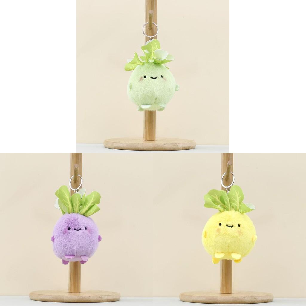 Креативный брелок-подвеска в виде плюшевой капусты, очаровательная кукла кольраби, аксессуар-подвеска для сумки, кошелек