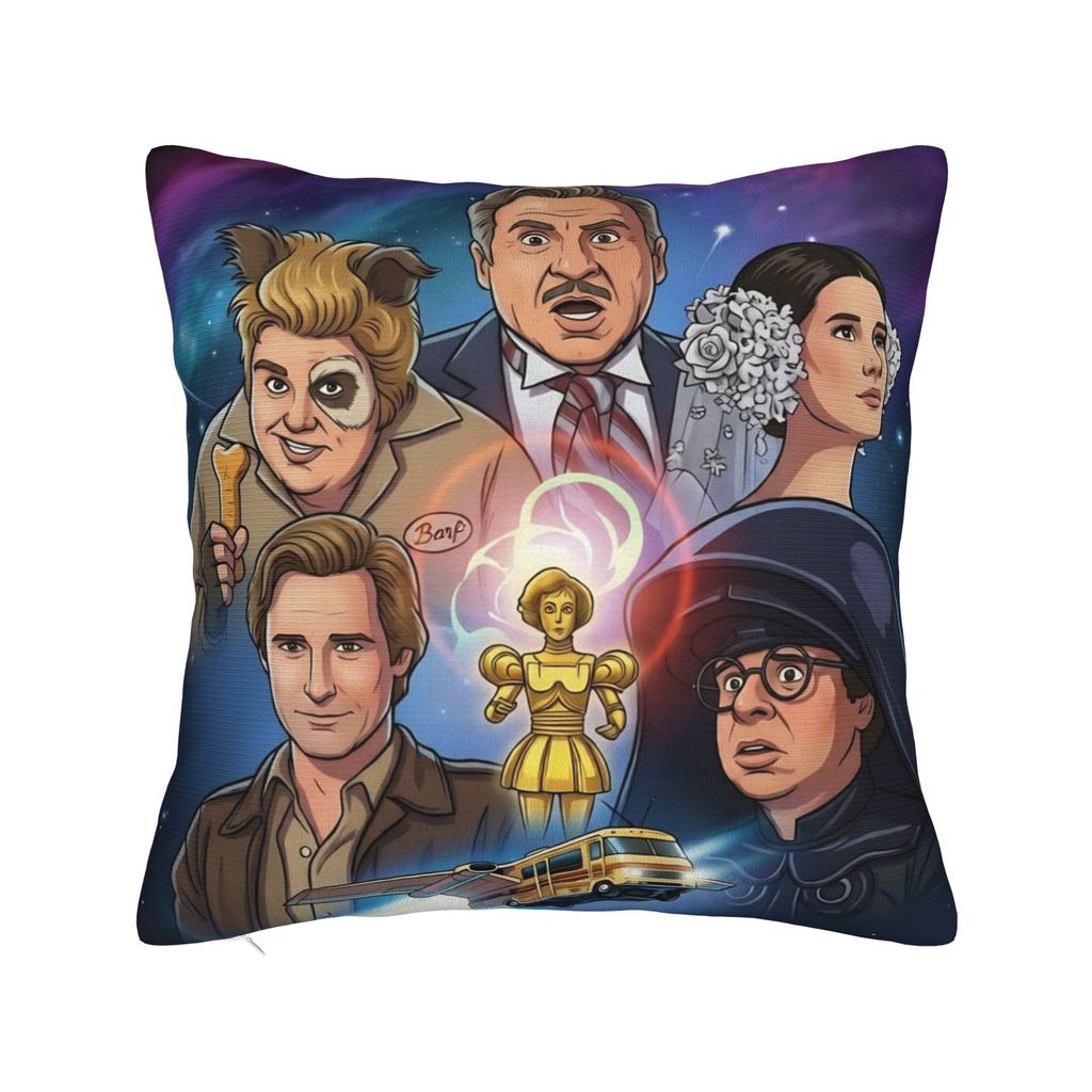 Spaceballs Movie Pillow Cover Merch Printed Cushion Cover Gift  Throw Pillow Case Cover Home Multiple Sizes
