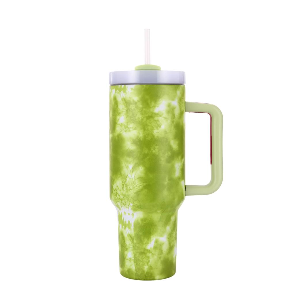 Автомобильная кружка с соломенной ручкой для льда, термос для автомобиля, нержавеющая сталь