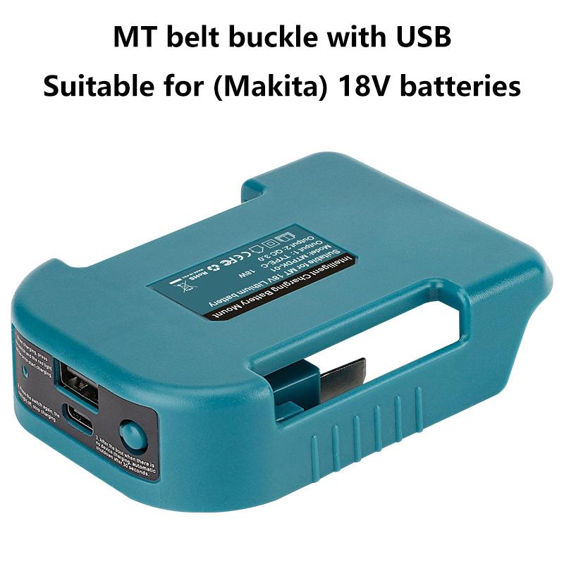 1 шт DIY аксессуары для Makita 18 В с USB с держателем аккумулятора Type-C BL1840 BL1850 BL1860 зарядное устройство адаптер быстрой зарядки