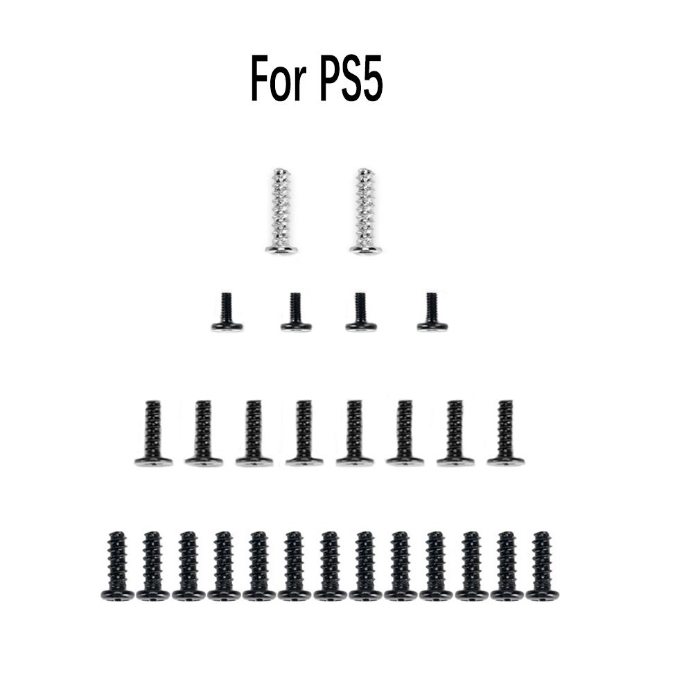 JCD Набор винтов для ручки PS5 Полный набор винтов для контроллера PS5 Винты с головкой Винты контроллера и Крестовая отвертка