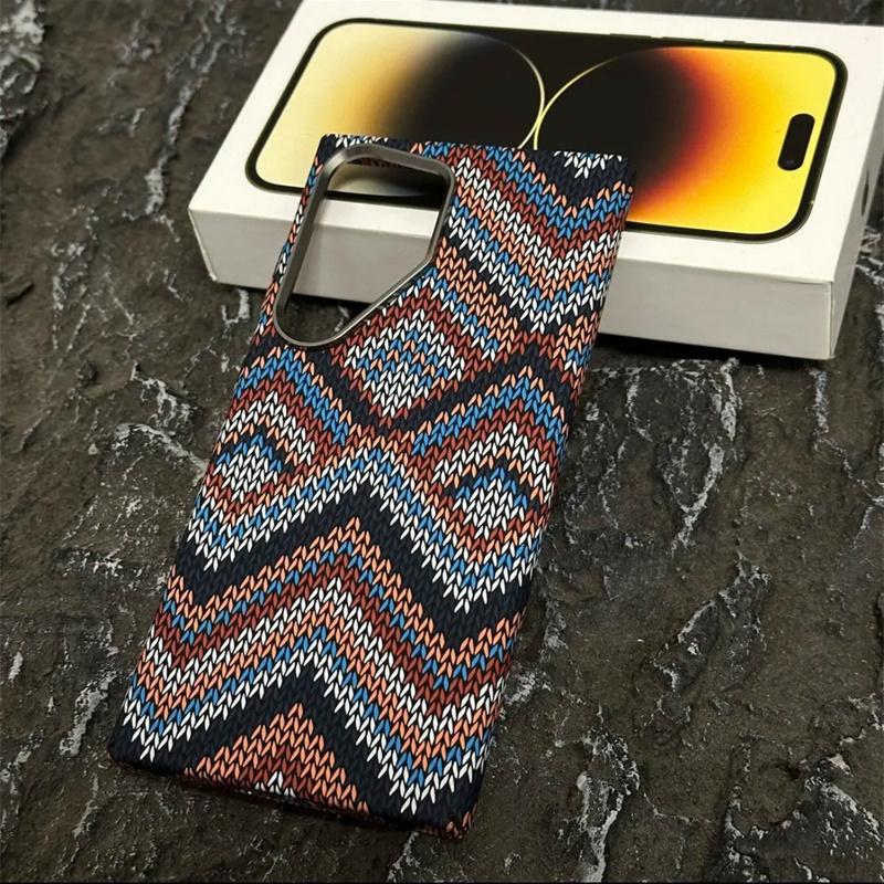 Роскошный чехол из углеродного волокна с беспроводной зарядкой Magsafe для Samsung Galaxy S25 S23 S24 S22Ultra Plus, твердый чехол из сплава с защитой объектива