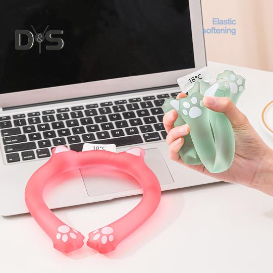 Летняя охлаждающая трубка для шеи Носимый охладитель для шеи Легкое многоразовое ледяное кольцо На открытом воздухе Предотвращение теплового удара Портативный воротник с обертыванием на шею