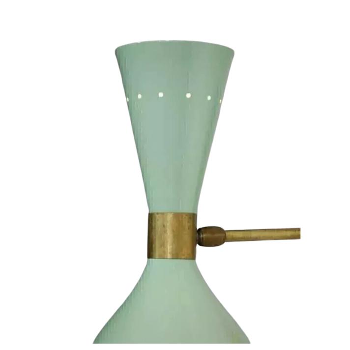 Modern Mid Century Italian Brass Wall Sconce Smirnova Pair Wall Fixture Lamps