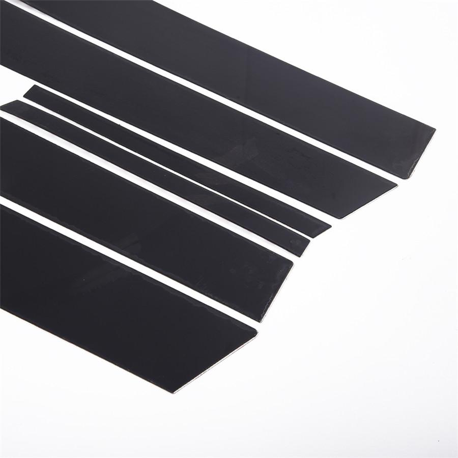This Listing Is for One Set of Black Pre-cut Pillar Posts Molding Protector Trims Specially Designed for Honda Accord 2013-2017 .