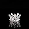 1 Pcs Mini Crown Cake Decoration Princess Topper Pearl Tiara Childrens Hair Accessories Wedding Kids Birthday Party Decorative