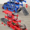 Car Transporter Truck Toys Mega Hauler Truck with 6 Mini Cars Three Layer Folding Vehicles Set for