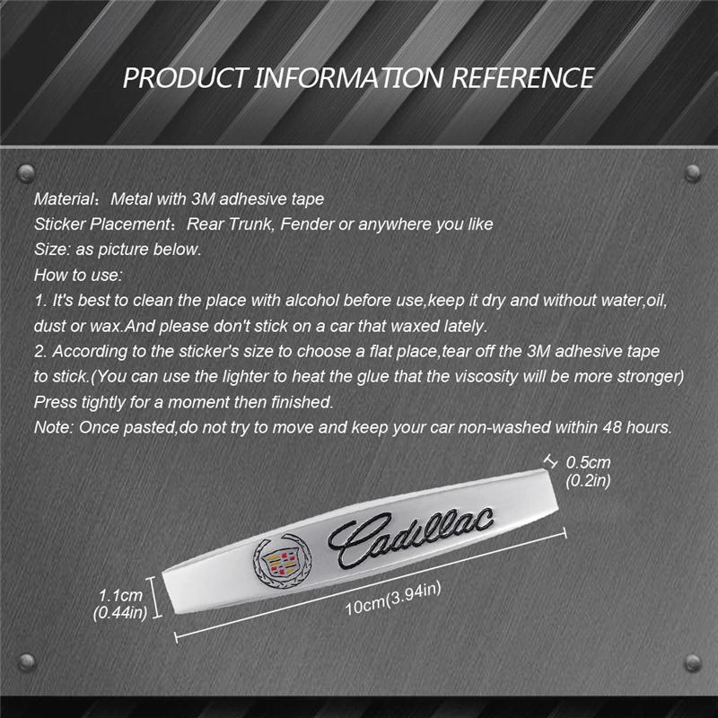 Car Door Side Stickers Protection Badge For Cadillac Escalade CTS ATS SRX Deville BLS XT4 XT5 XT6 STS XTS SLR XLR CT4 CT5 CT6