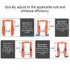 Y5GD 4Pcs Standard Door Lock Installation Adjustable Thickness 1 3/8 to 1 3/4 Inches Backset Option